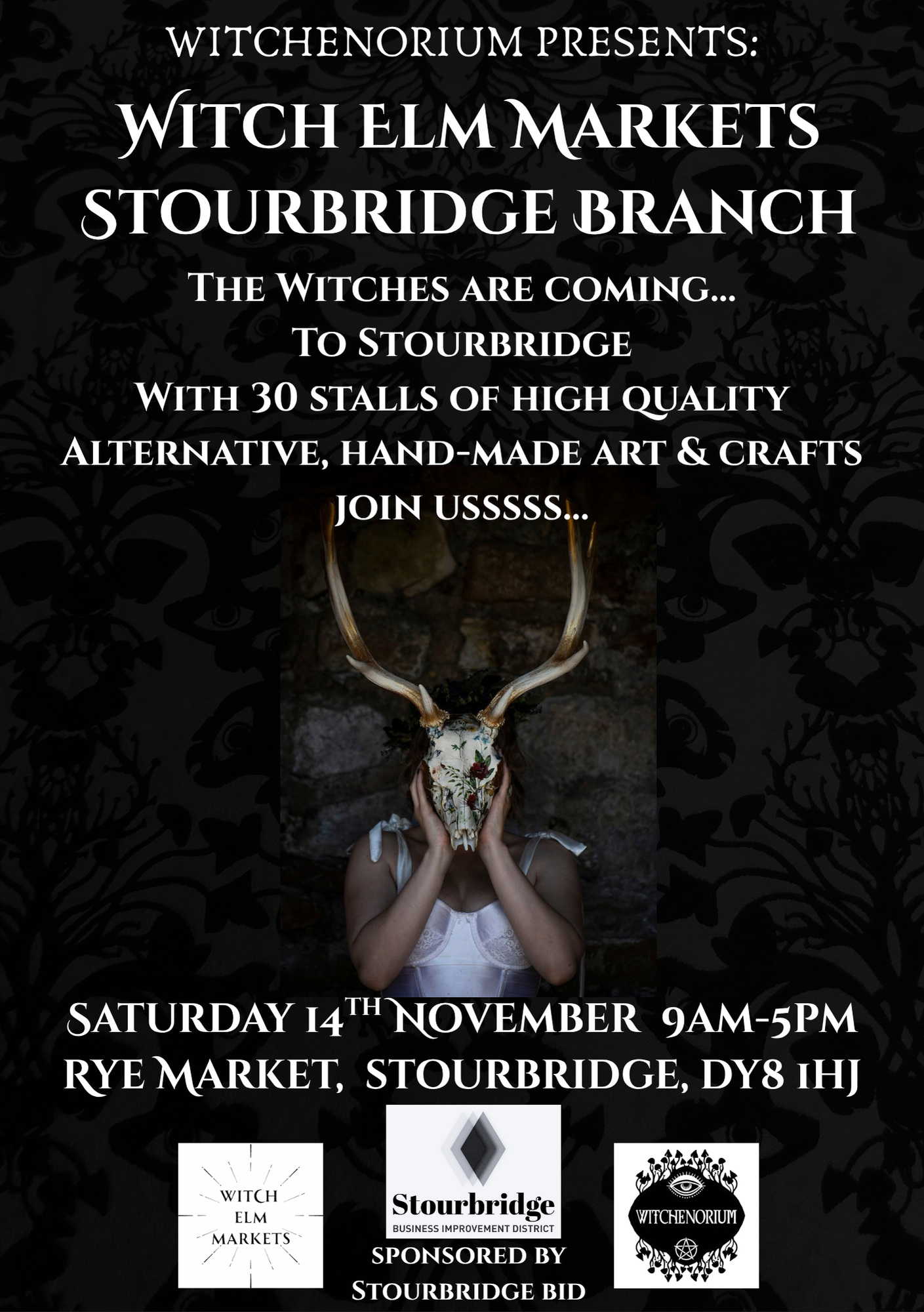 A witch elm stourbridge branch A5 flyer front png